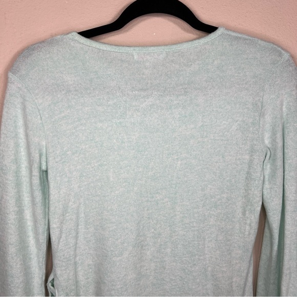 NEW POOF GIRLS LARGE MINT GREEN SOFT KNIT SWEATER STRETCH  PASTEL LONG SLEEVE - Picture 6 of 11